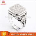 Alibaba fashion accessories jewellery white zircon 925 silver rings dubai white gold costume jewelry